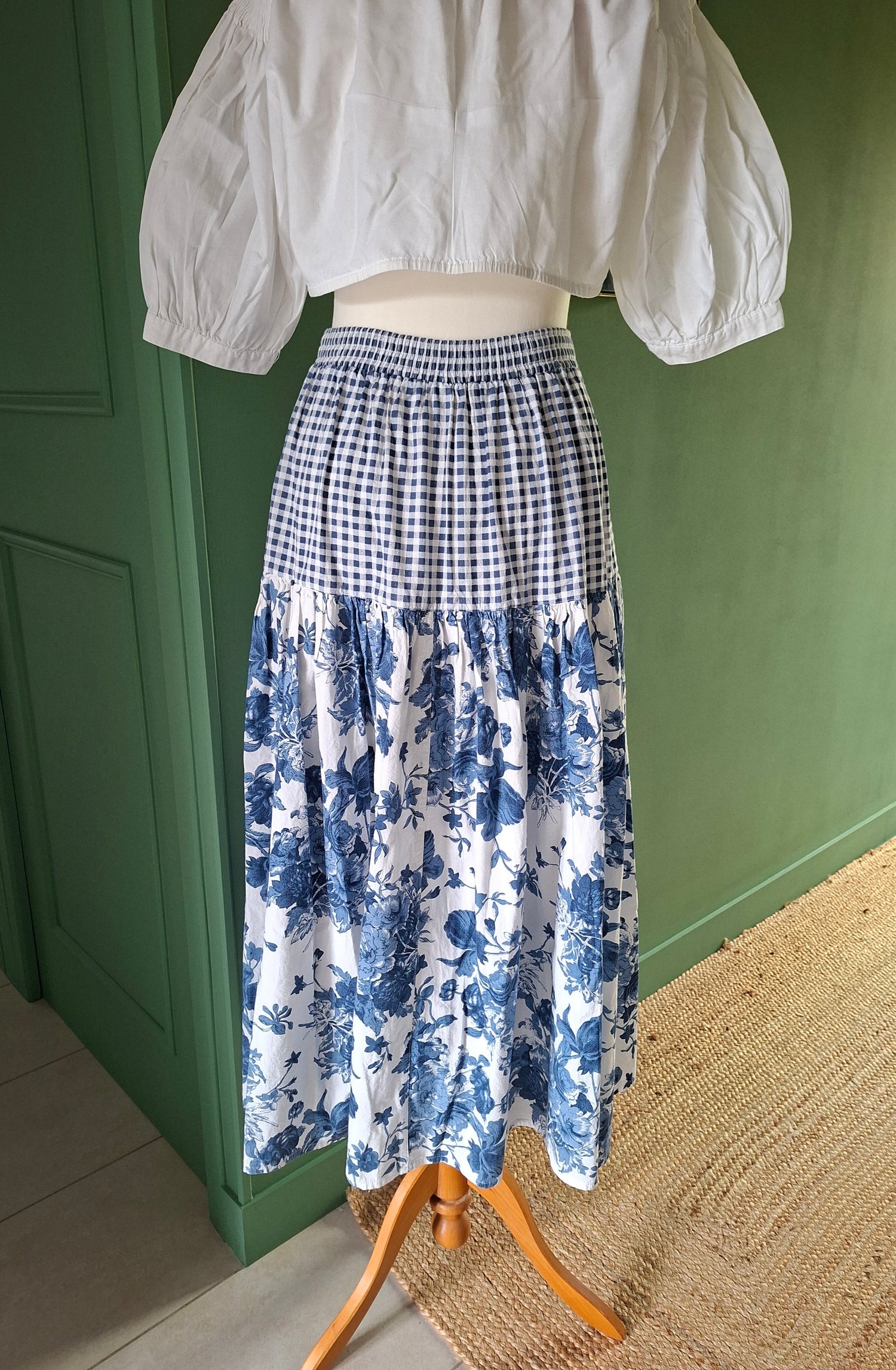 Jupe longue à fleurs