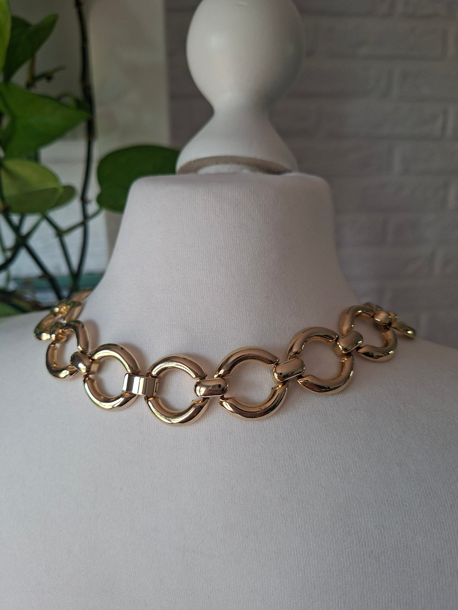 Collier chaine doré