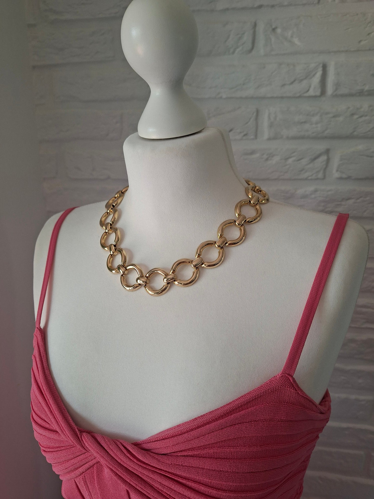 Collier chaine doré