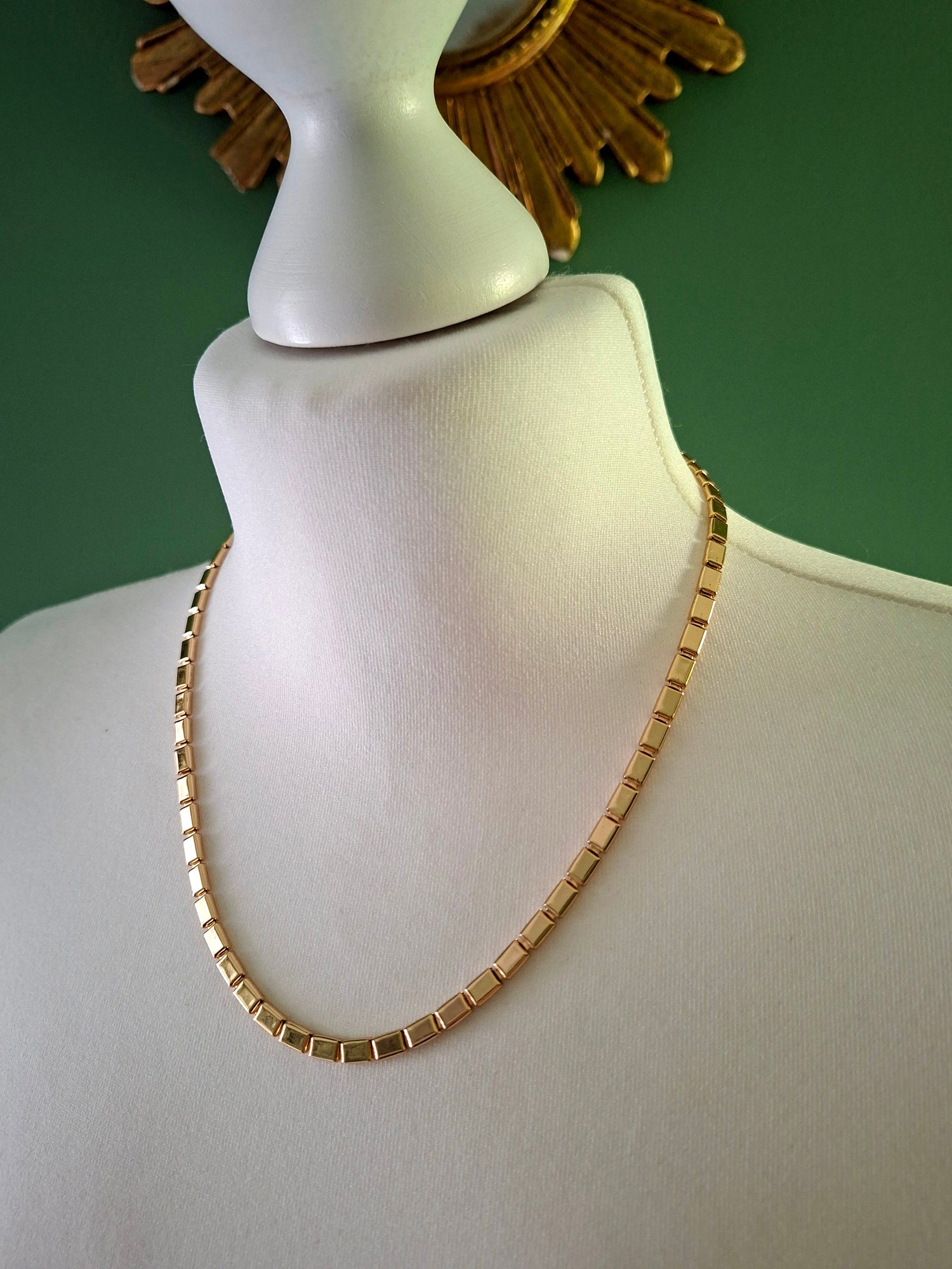 Collier chaine doré