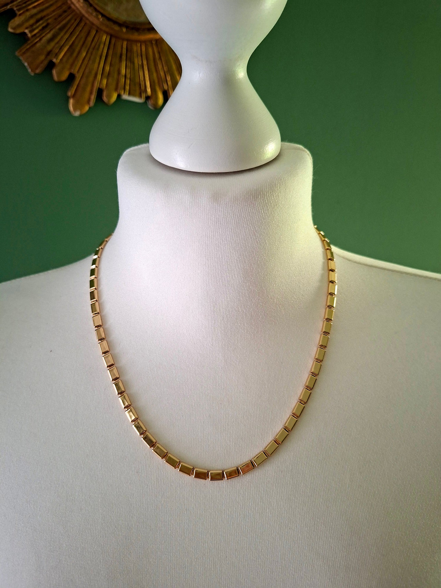 Collier chaine doré