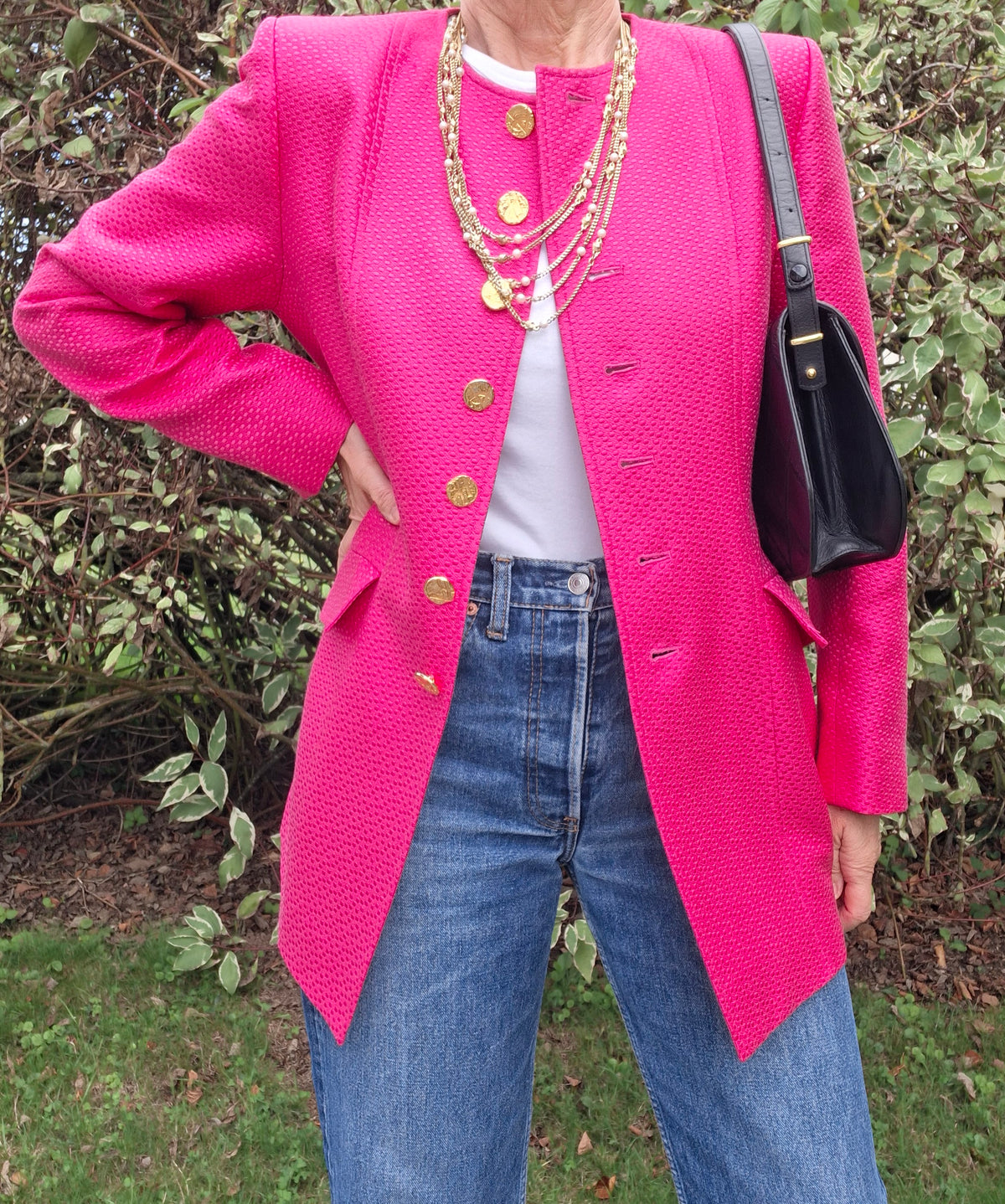 Tailleur Yves Saint Laurent en soie