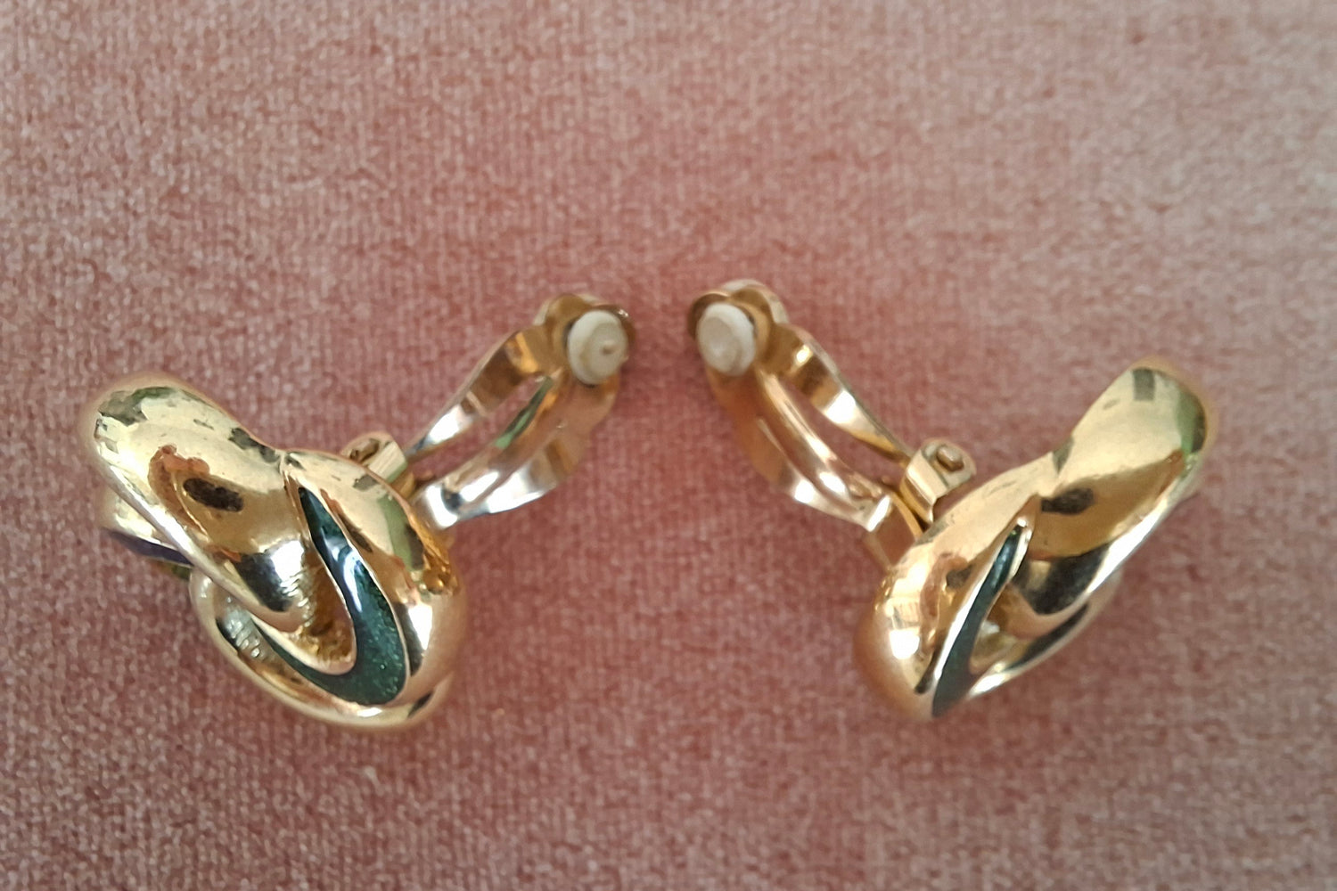 Boucles d'oreilles en métal doré