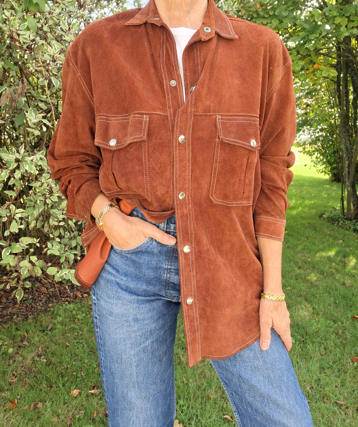 Chemise en daim