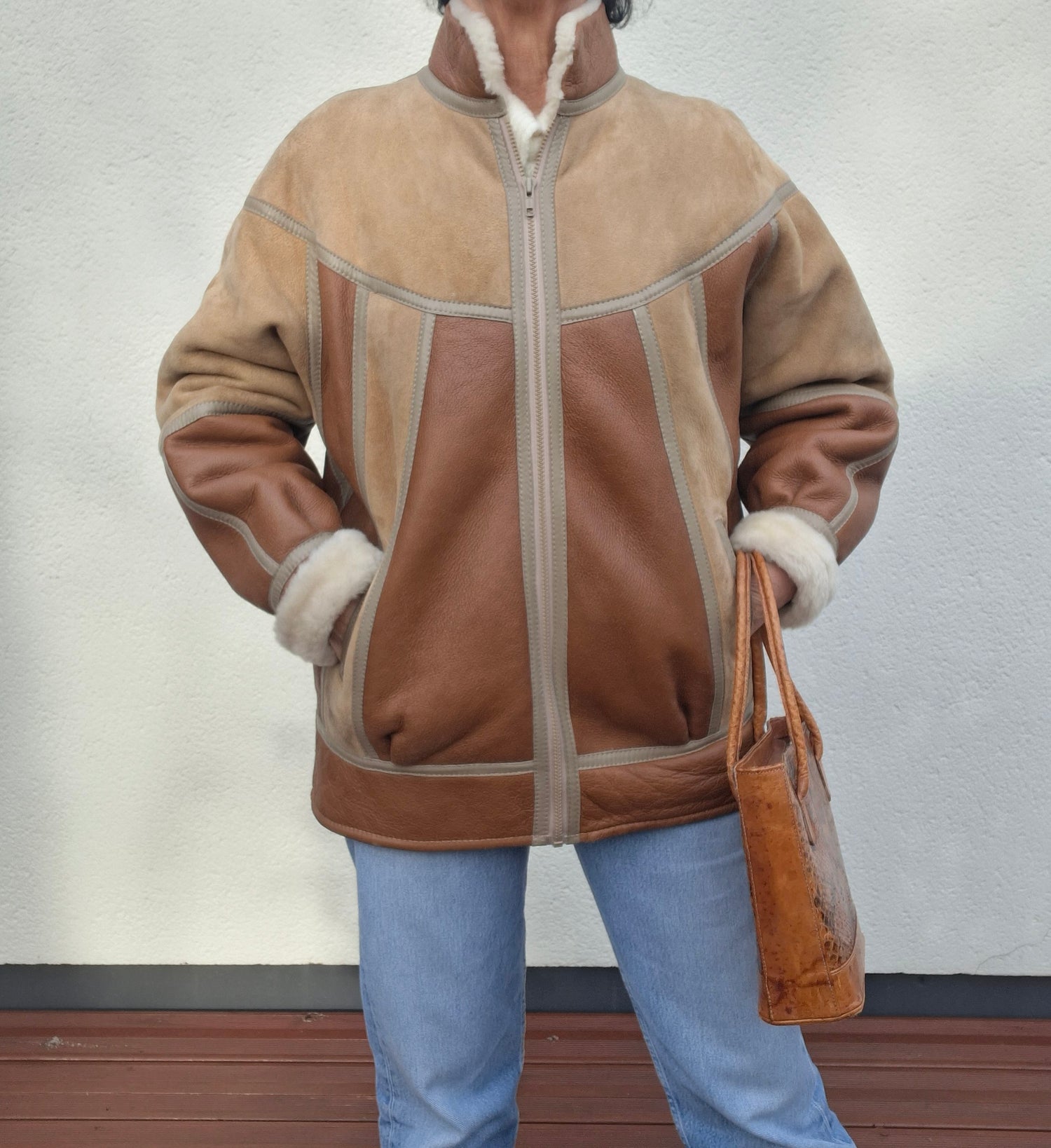 Peau Lainée Cuir Et Daim