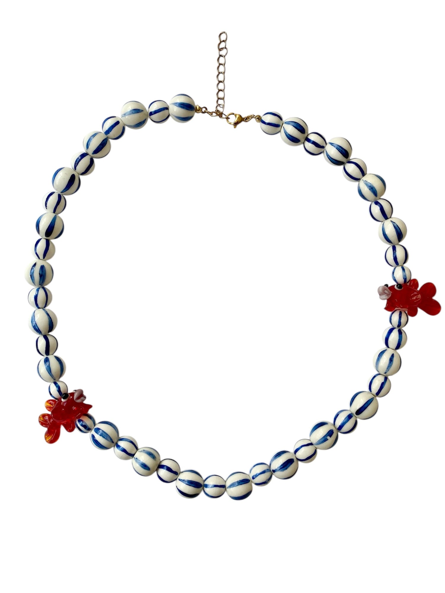 Collar Dos Peces Rojos