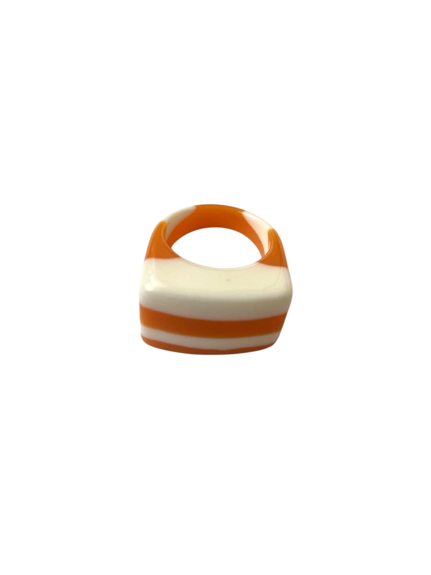 Anillo Helado Naranja y Blanco
