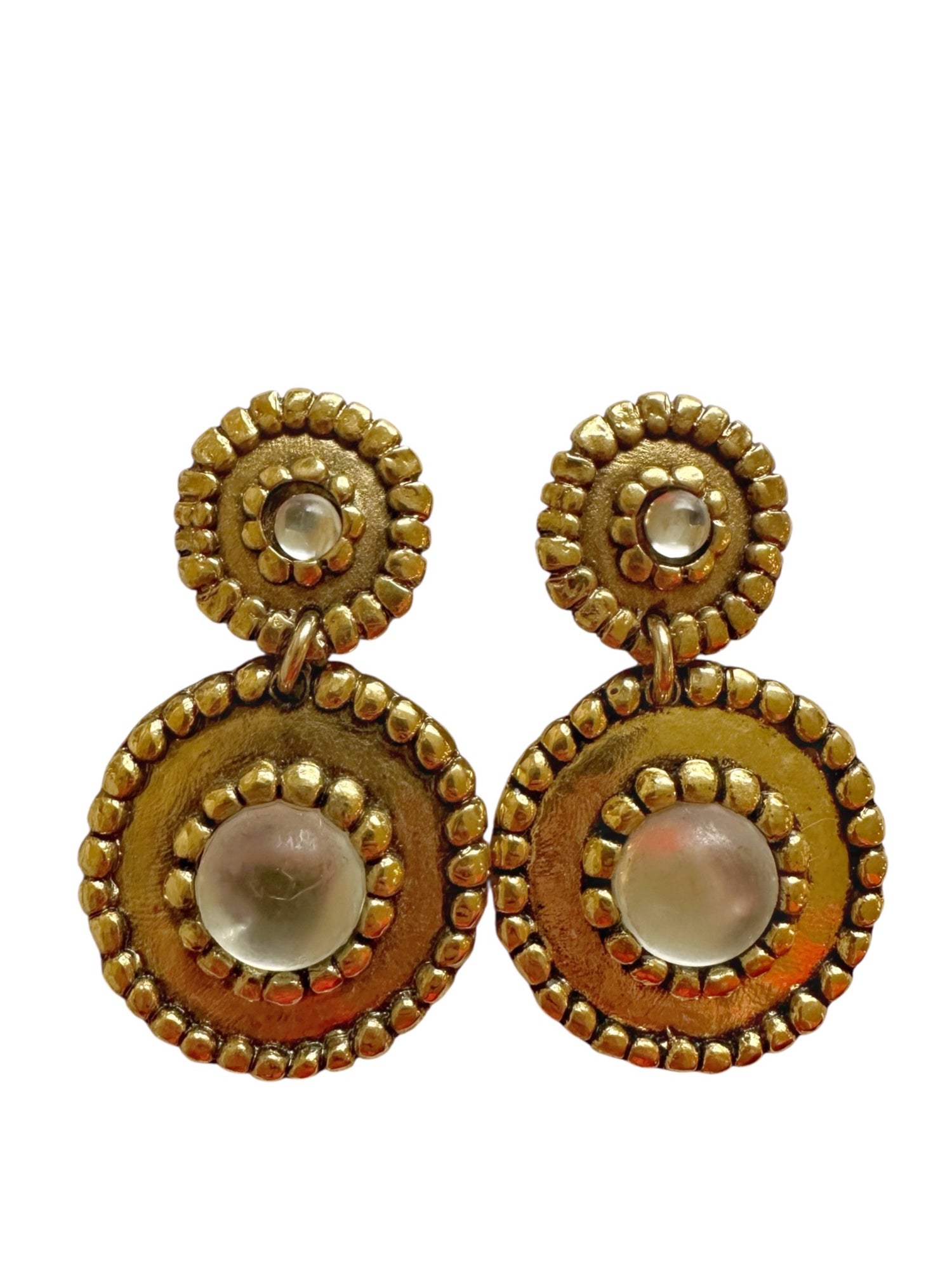 Boucles d'oreilles clips perles