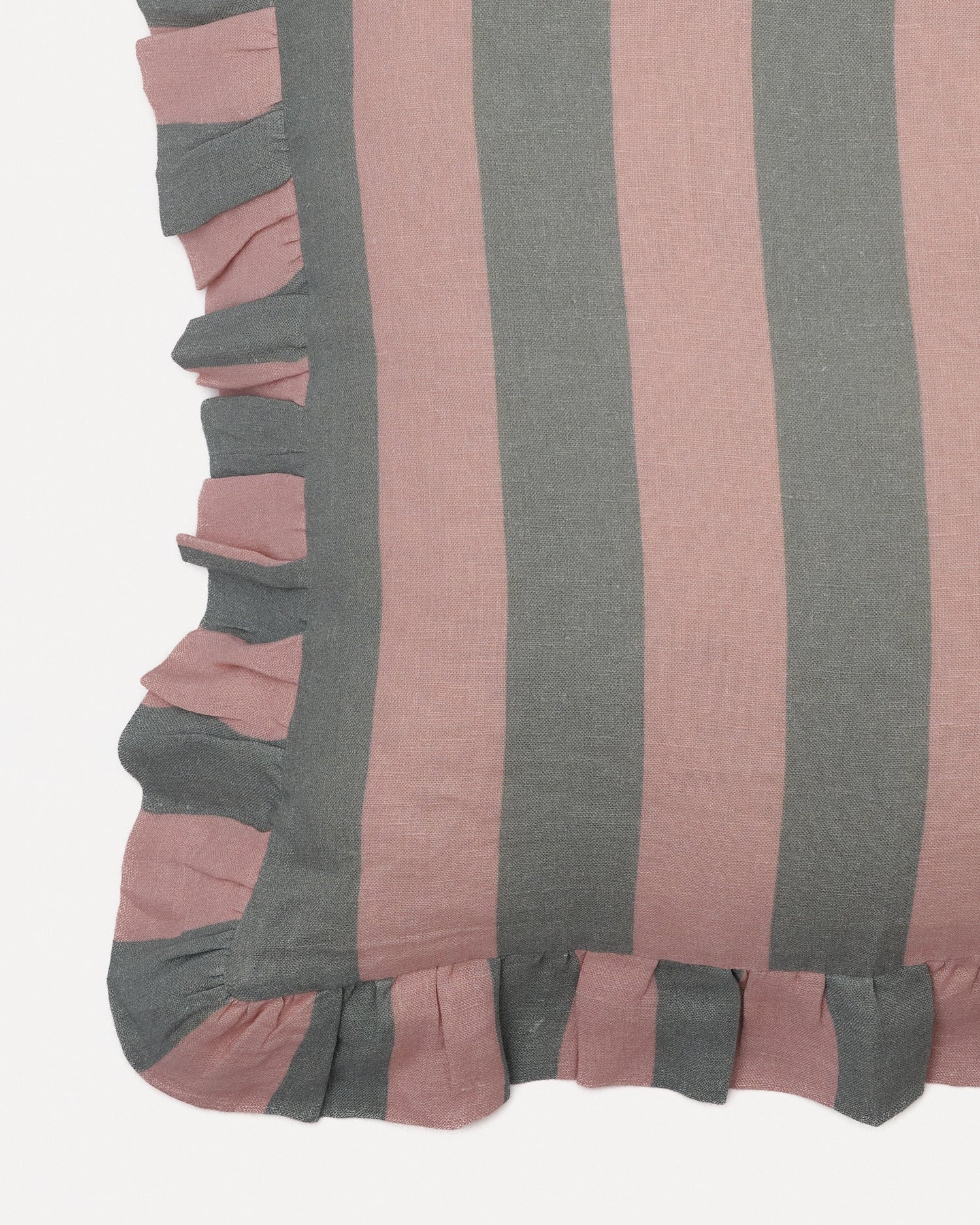 Sage & Blush Wide Stripe Cushion Cover