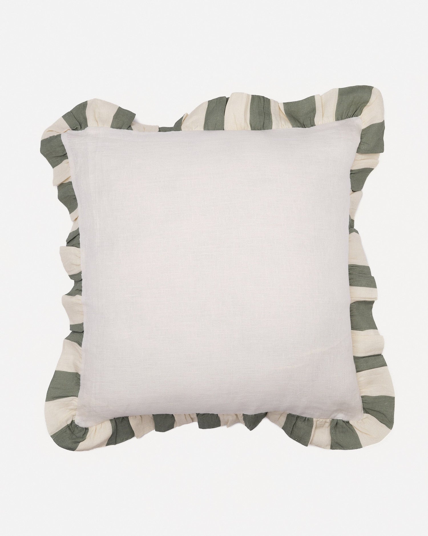 Sea Green Wide Stripe Large Cushion Cover