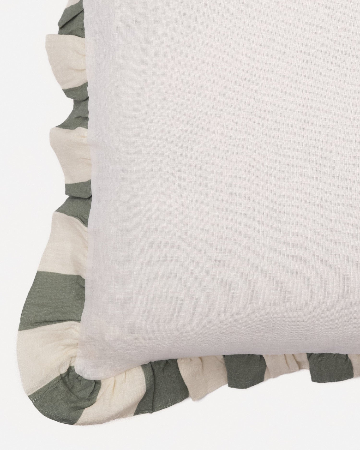 Sea Green Wide Stripe Large Cushion Cover