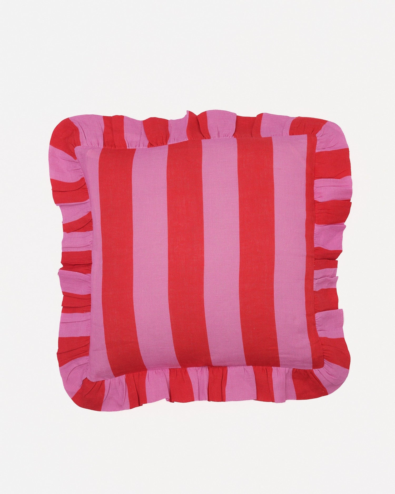 Cerise & Fuchsia Extra Wide Stripe Cushion Cover