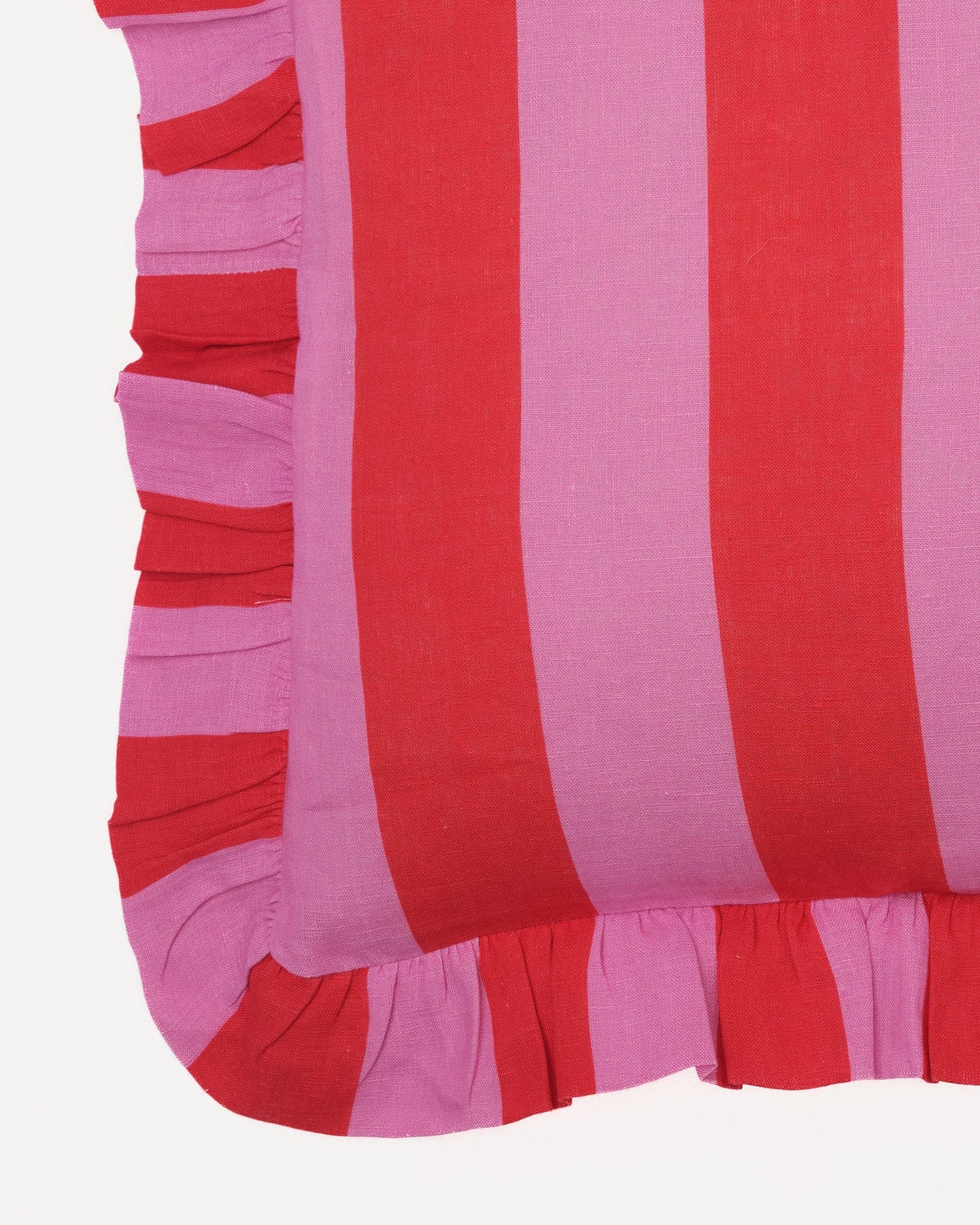 Cerise & Fuchsia Extra Wide Stripe Cushion Cover