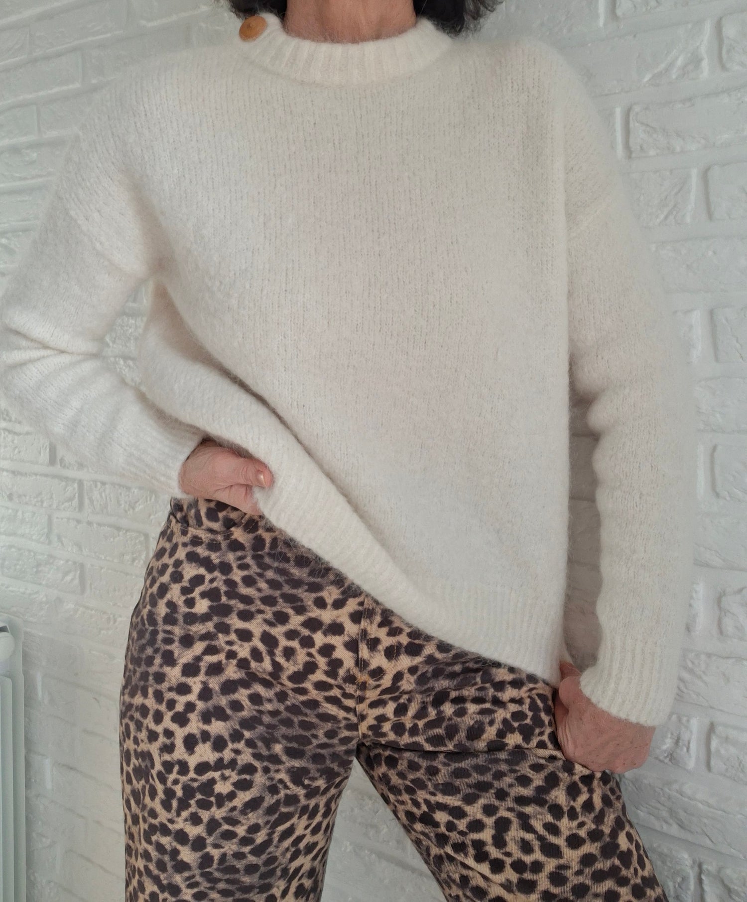 Pull-over en laine mohair