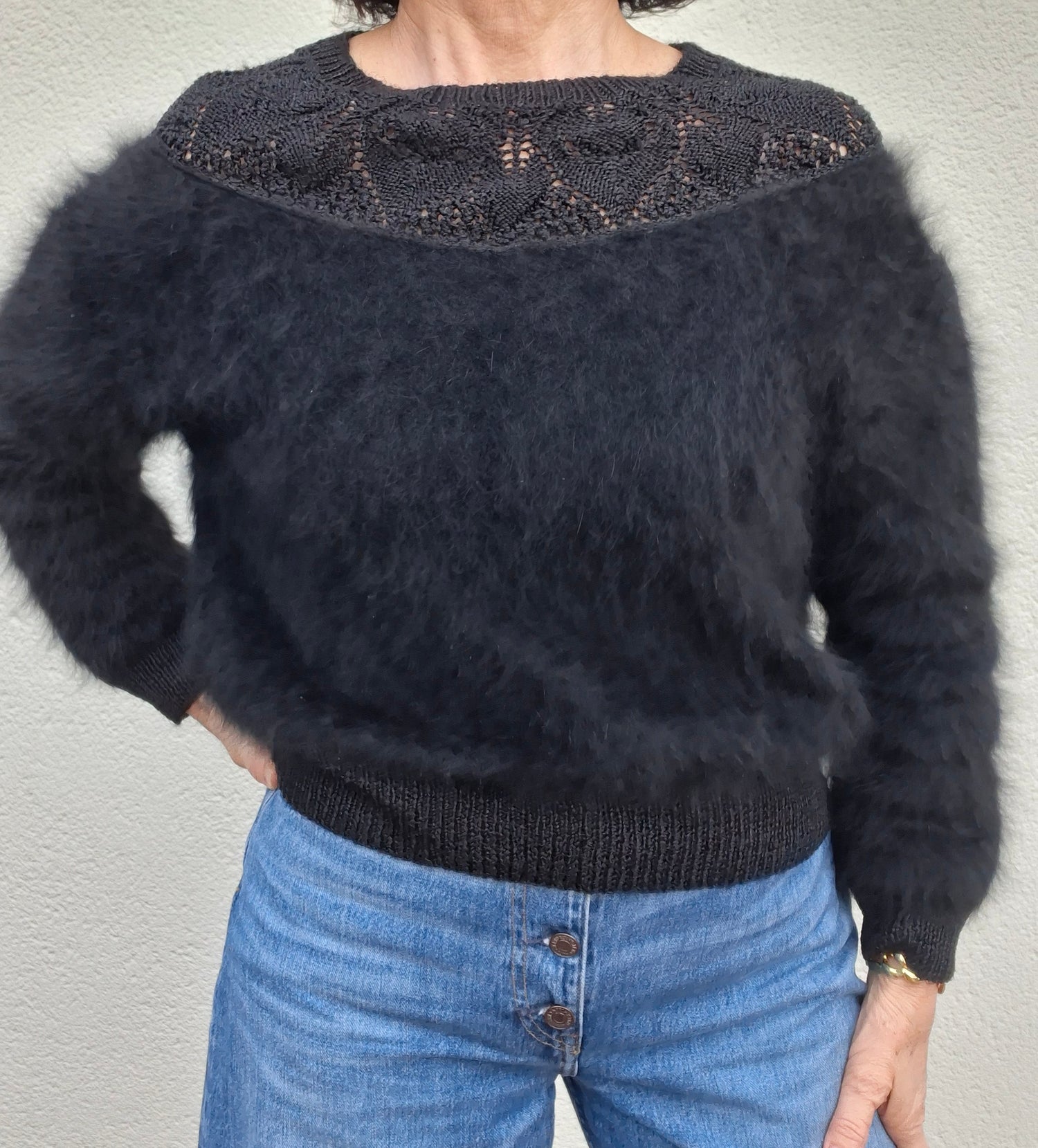 Pull Angora Noir