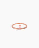 Bague Héra un diamant Rose