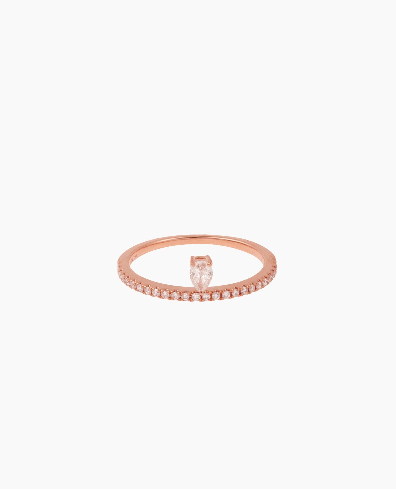 Bague Héra un diamant Rose