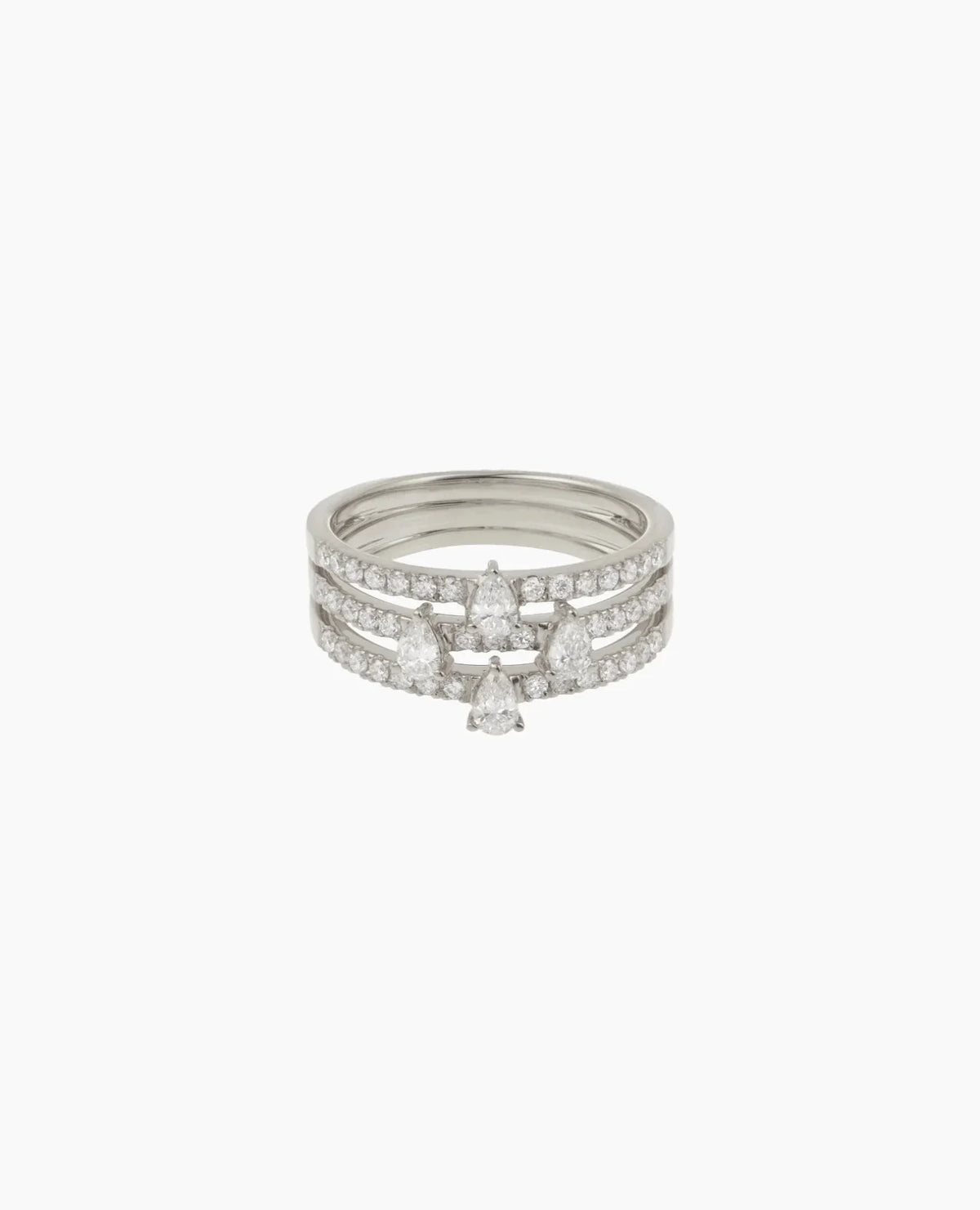 Bague Héra quatuor Blanc