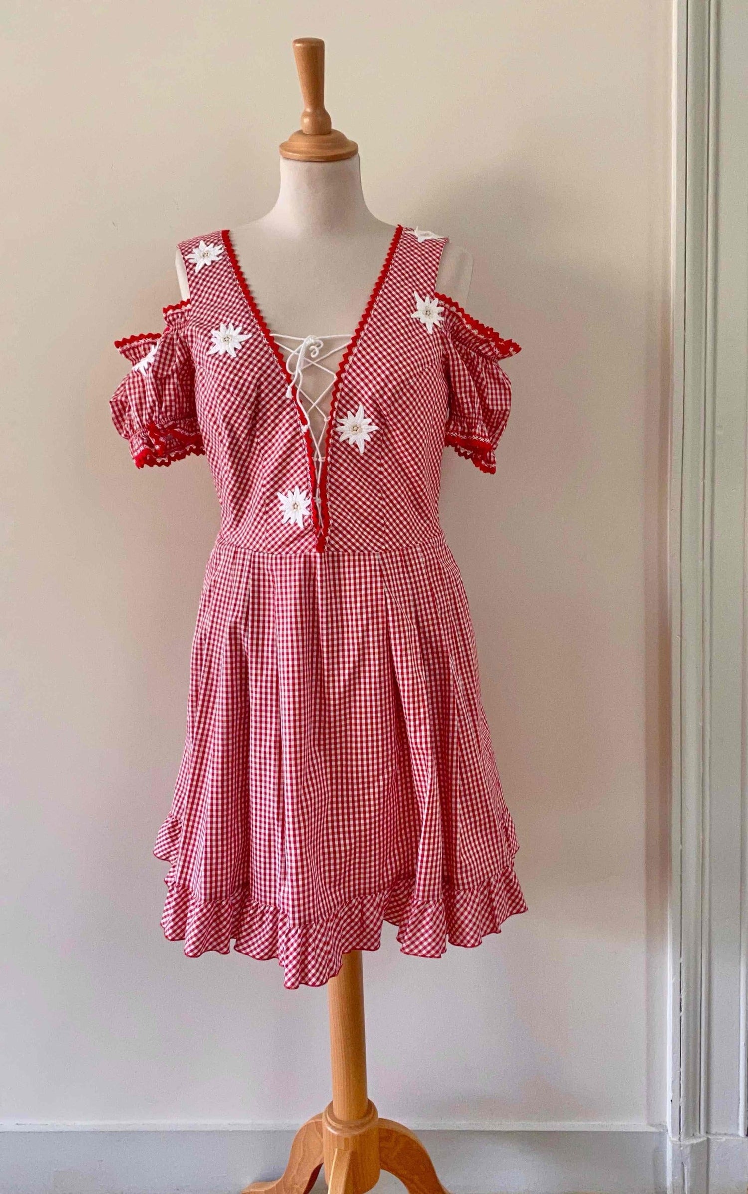 Austrian-style Vichy dress