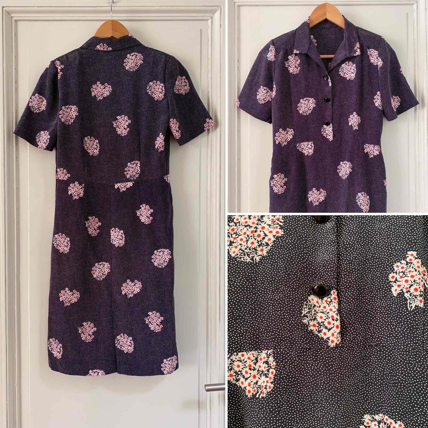 Dress with polka dots and flowers