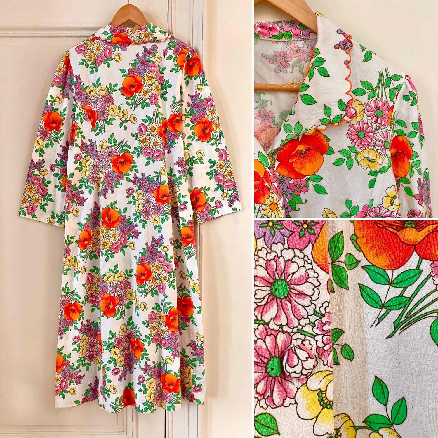 Robe longue à fleurs