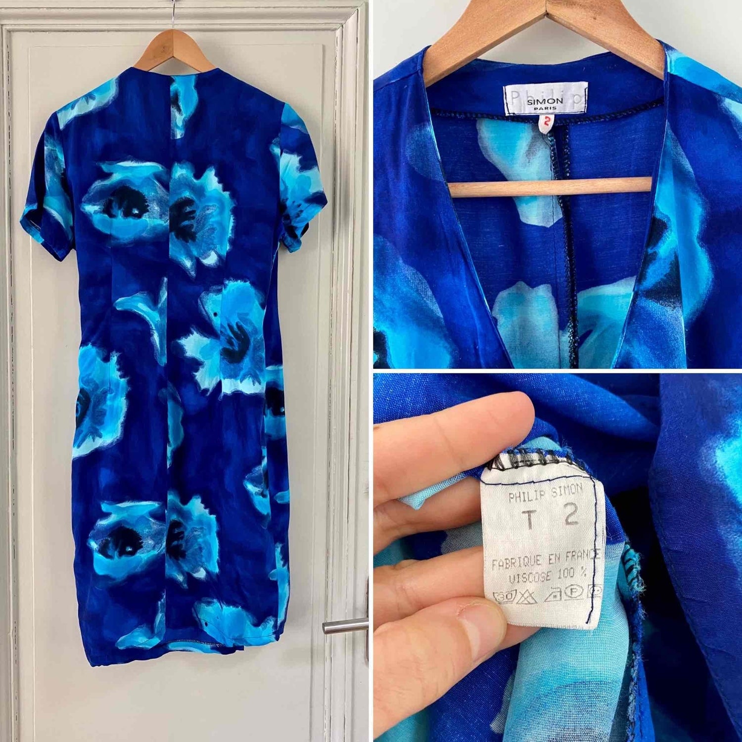 Robe portefeuille à fleurs