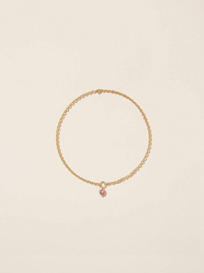 Collier Sun N°1 tourmaline rose