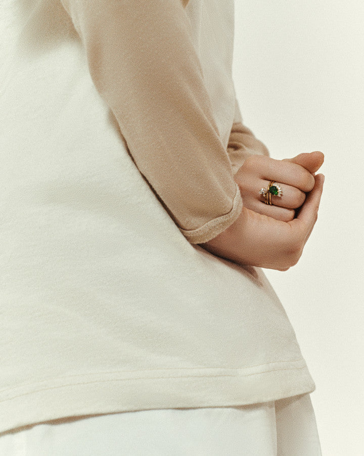 Bague Sun N°4 tourmaline verte