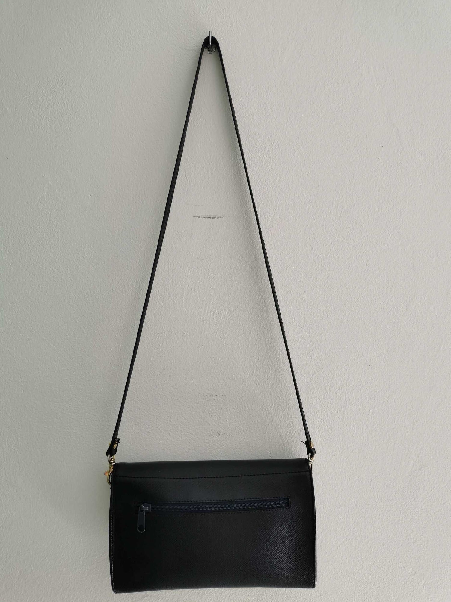 Faux leather crossbody bag