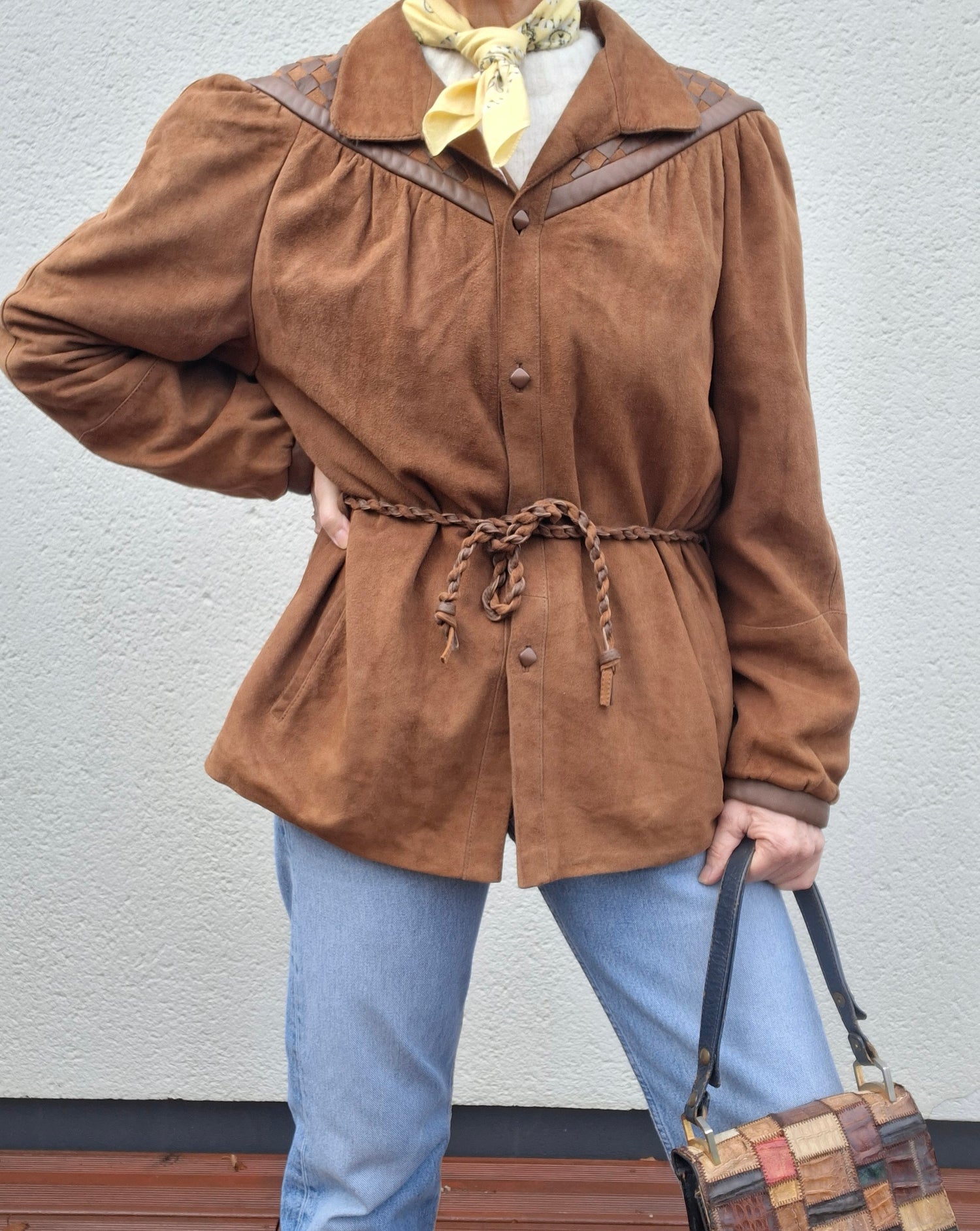 Saharienne Daim Et Cuir