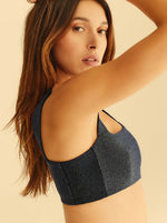 Bandeau Swim Blueberry Glit Décolleté Carré