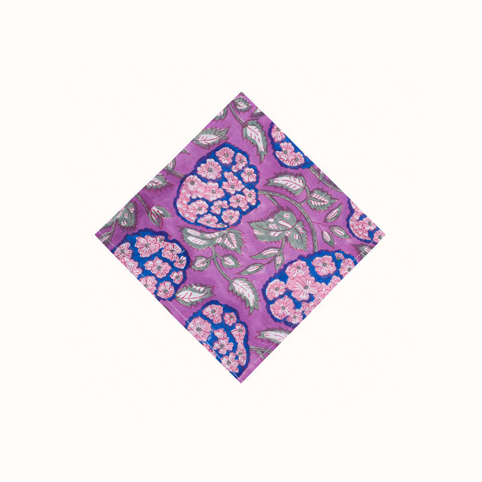 Serviette Purple Hortensia