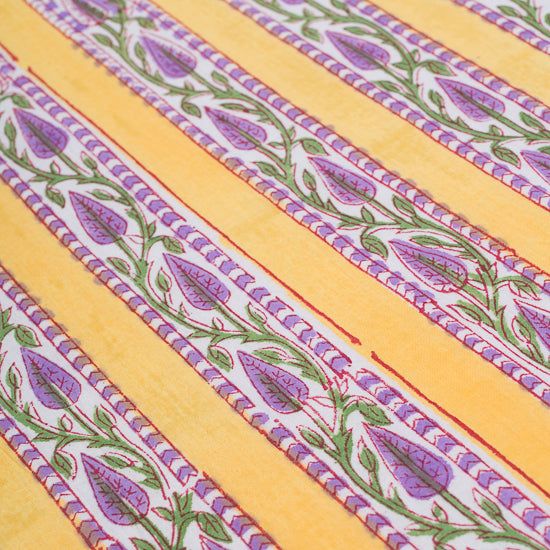 Serviette Jaune et Violette