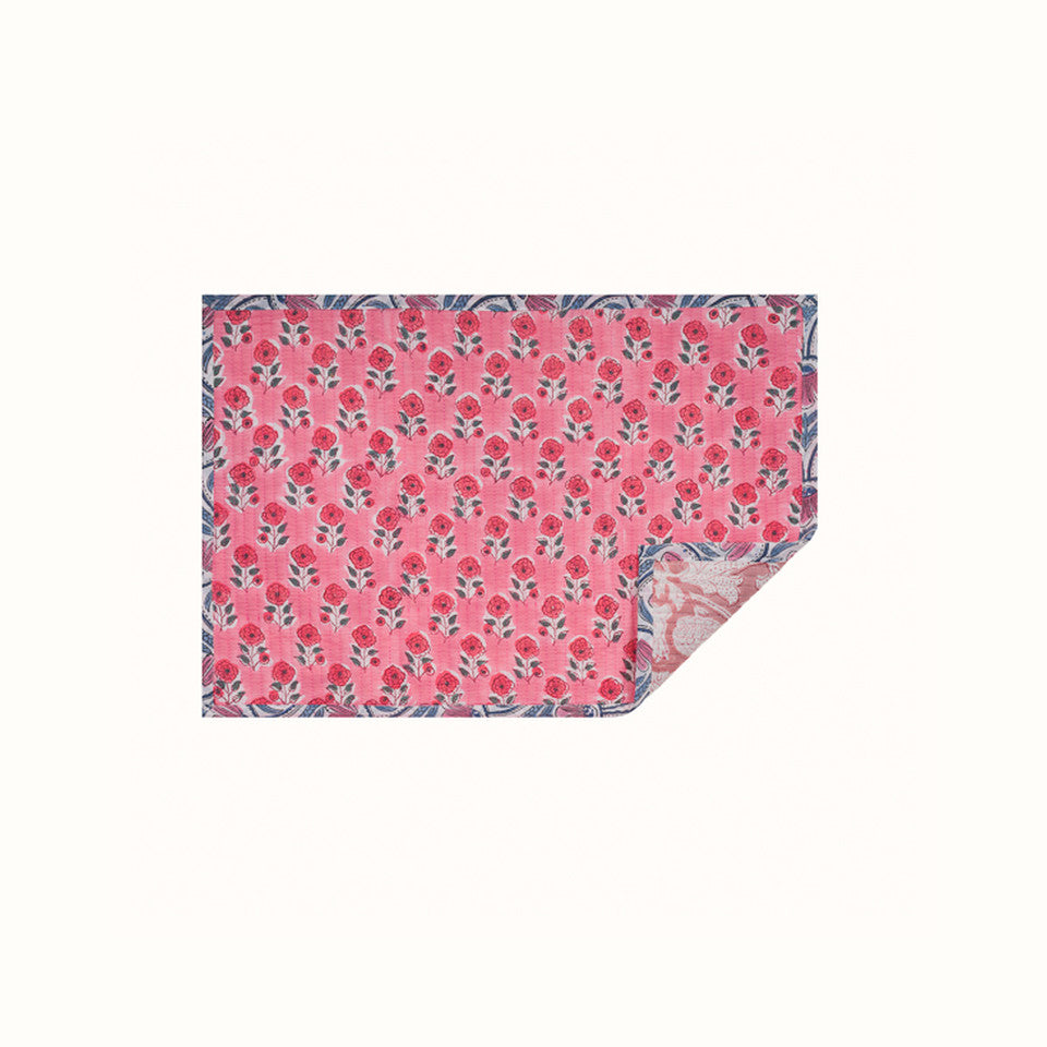 Set de table et Serviette Pale Pink Flamingo