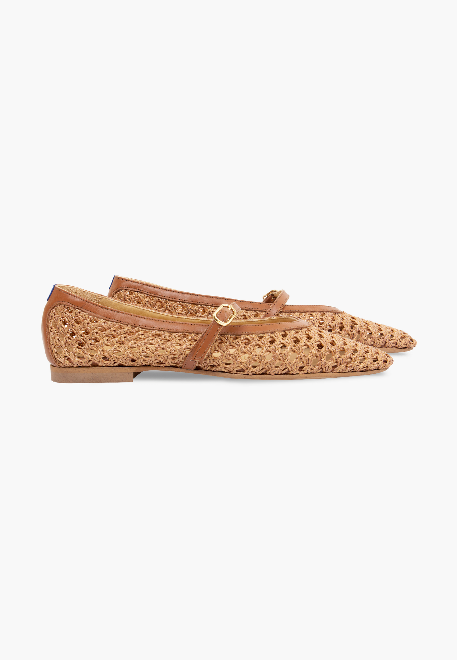 Mary Janes Babies Raphia Camel