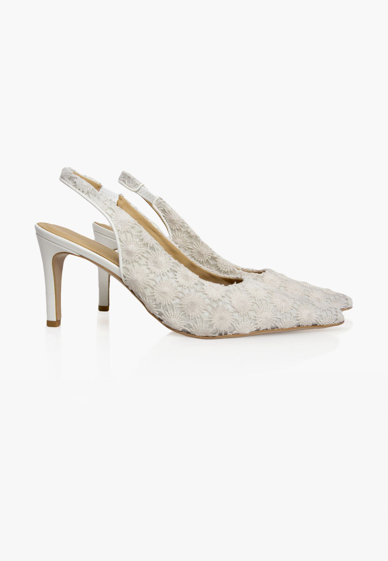 Stiletto Inés Dentelle Off-White