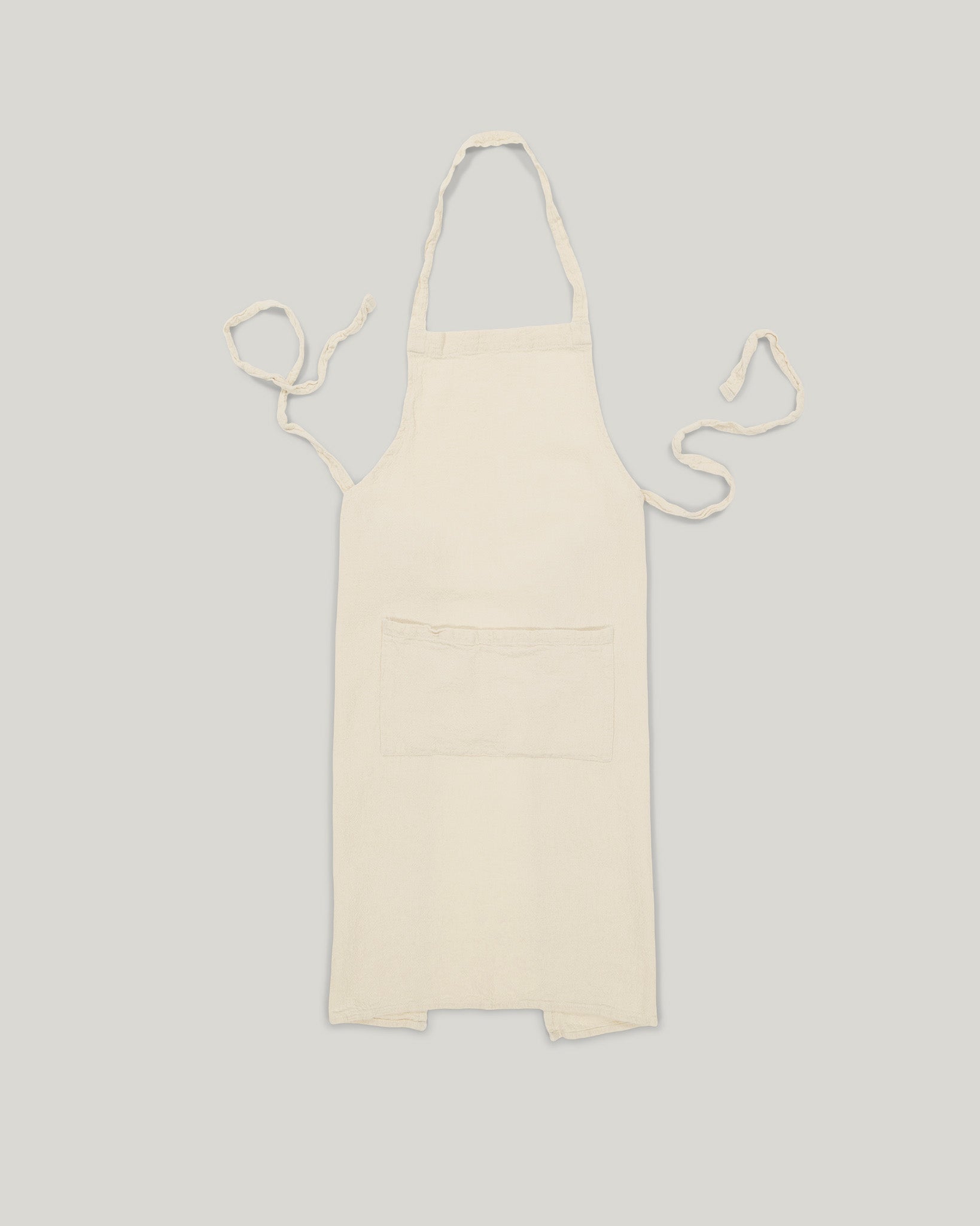 Tablier classique en lin brut français 21
