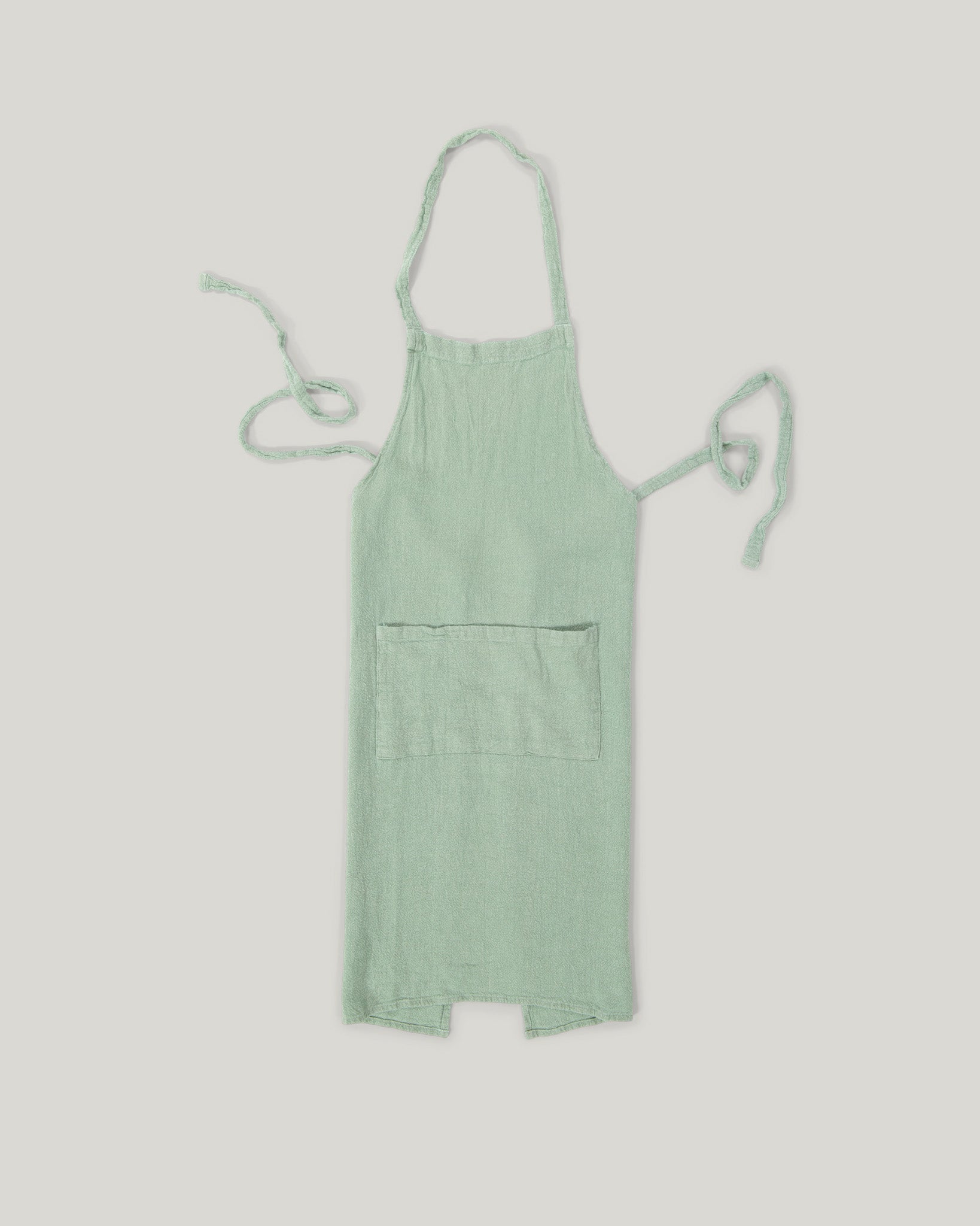 Tablier classique en lin brut français 23