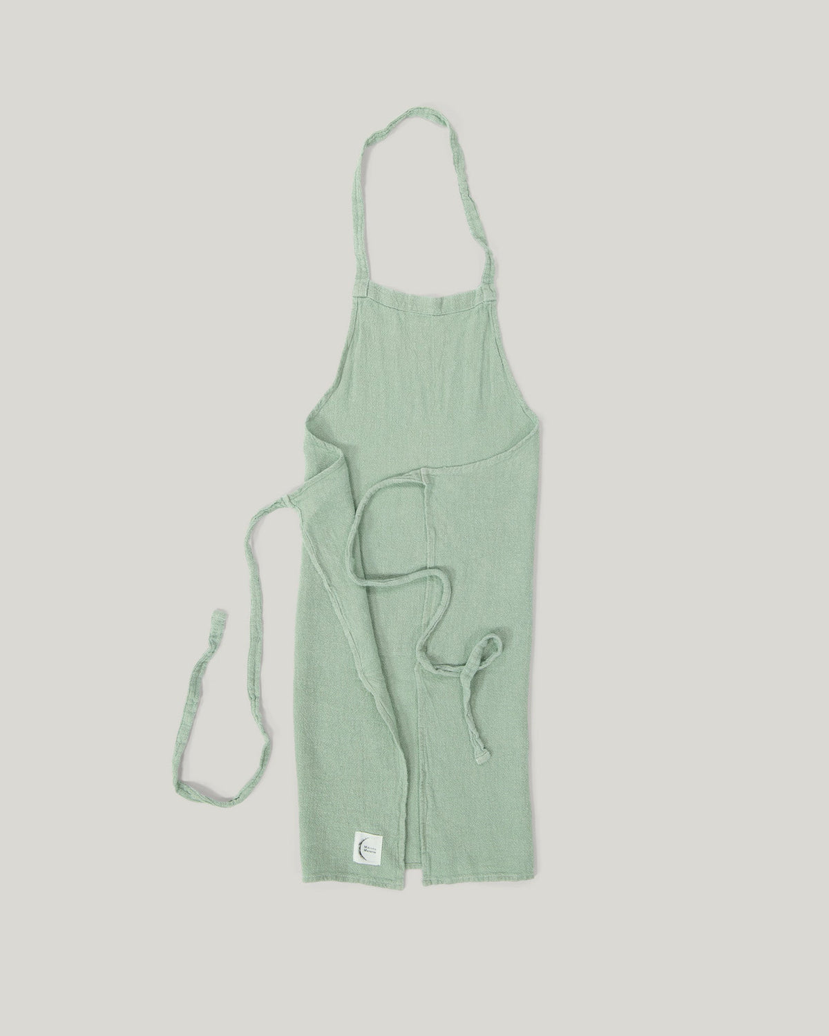 Tablier classique en lin brut français 15