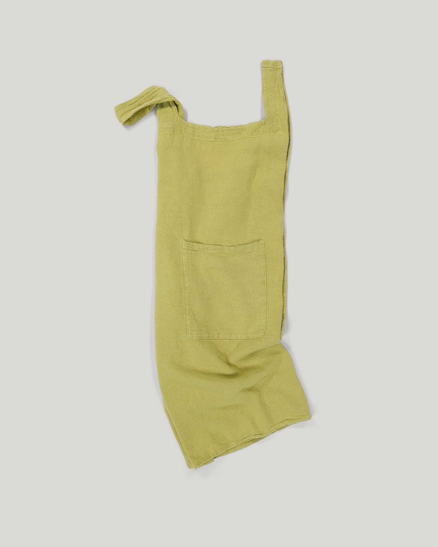 Japanese apron in raw French linen