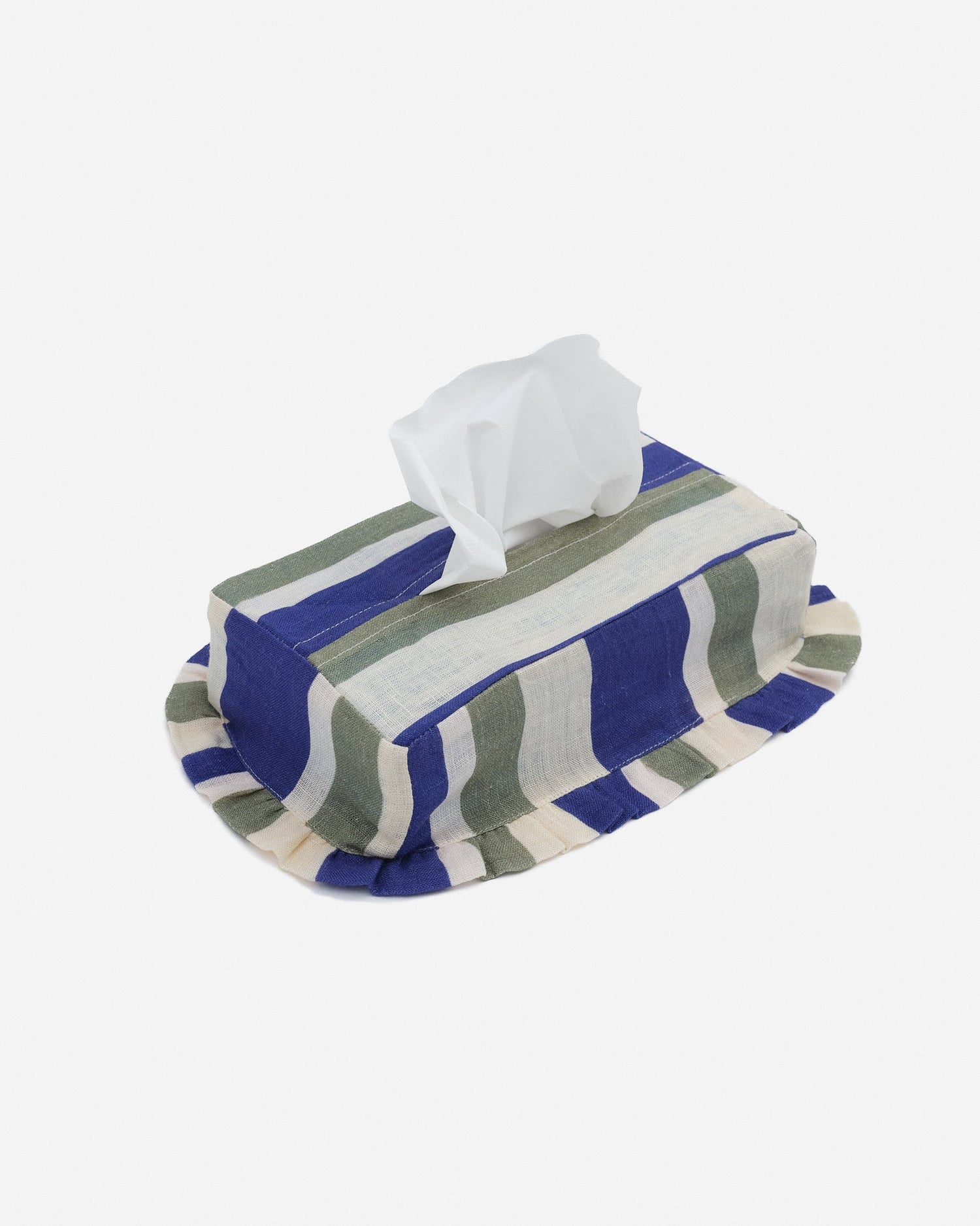 Cobalt & Sea Green Rectangle Tissue Box Cover