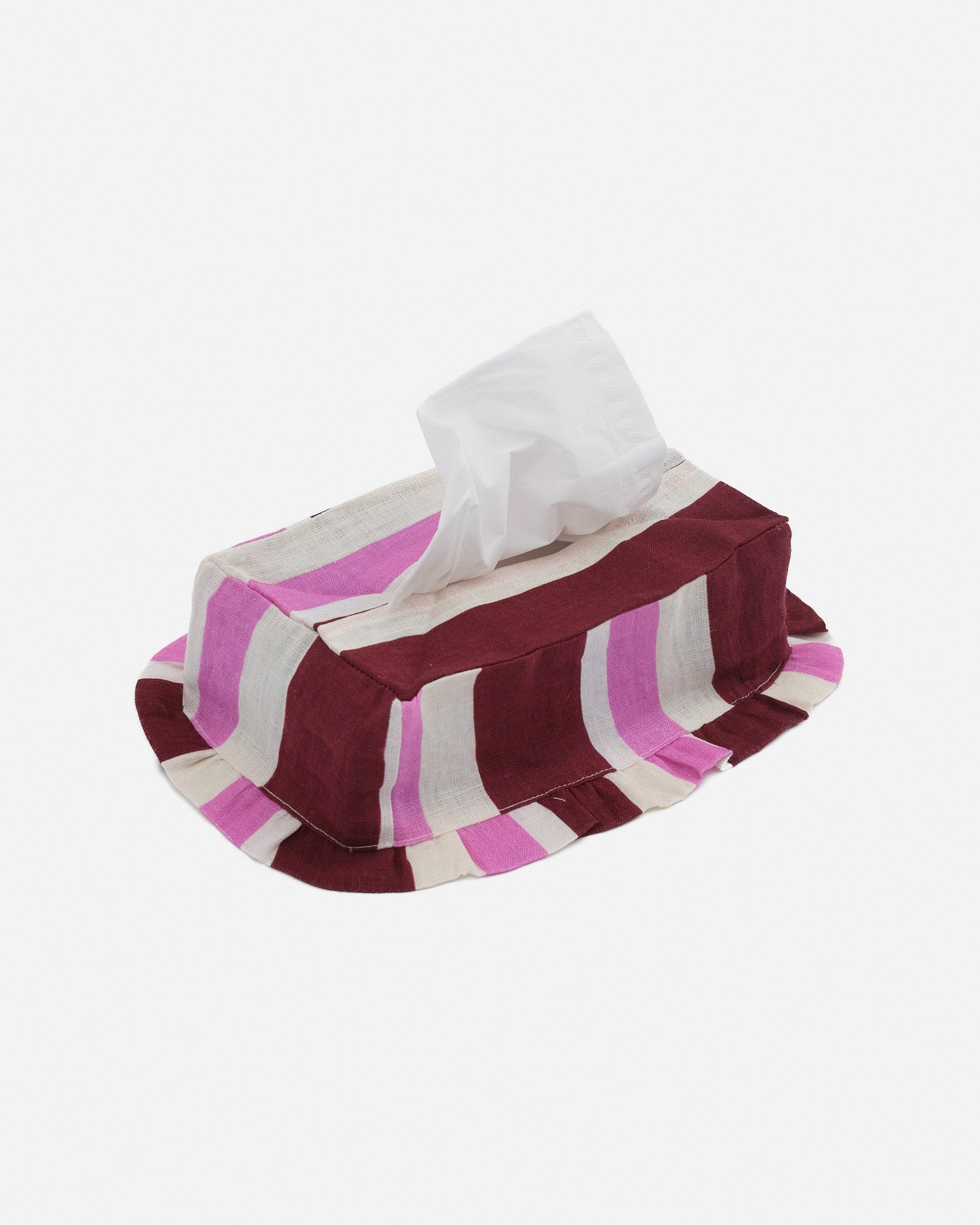 Burgundy & Cerise  Rectangle Tissue Box Cover