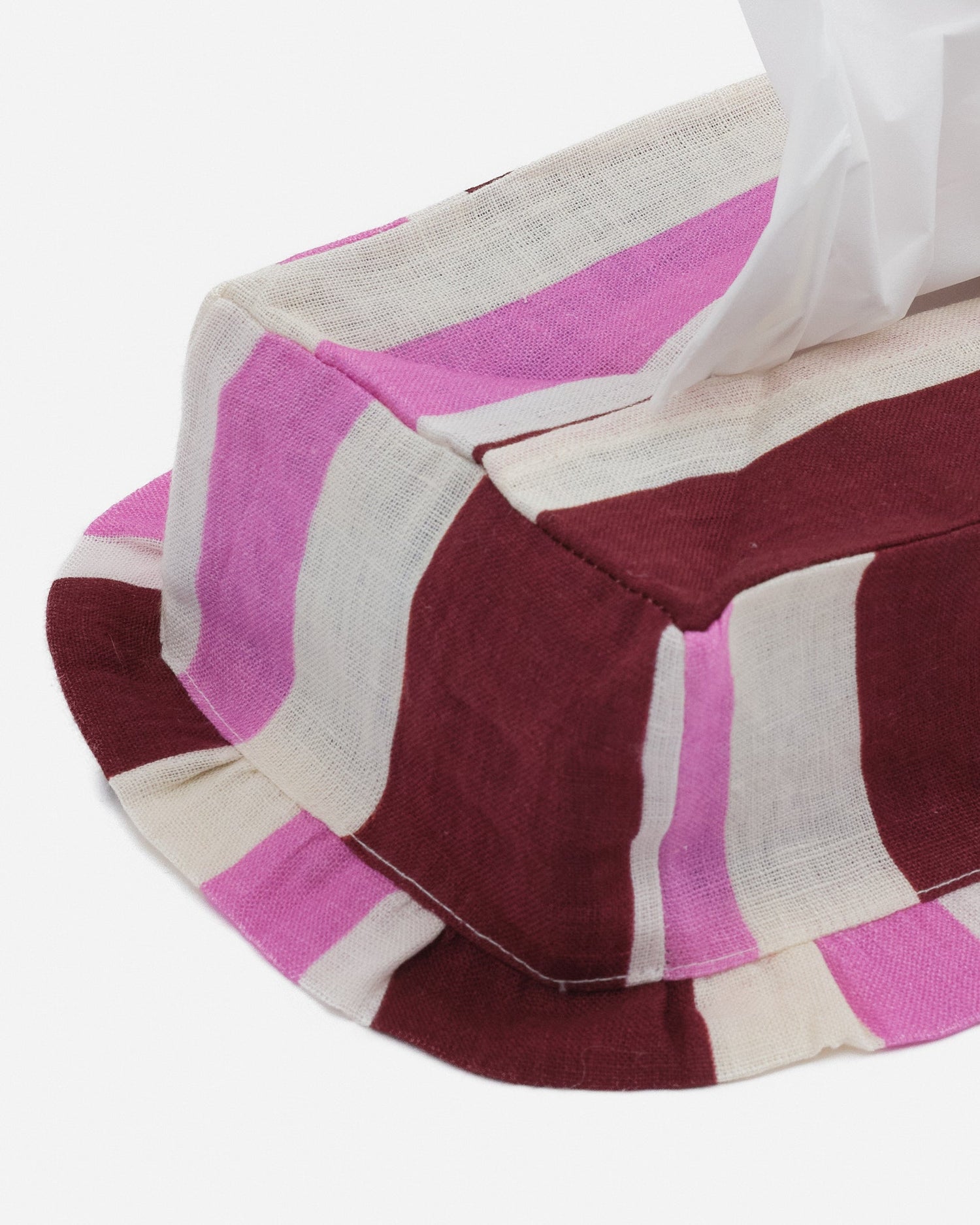 Burgundy & Cerise  Rectangle Tissue Box Cover