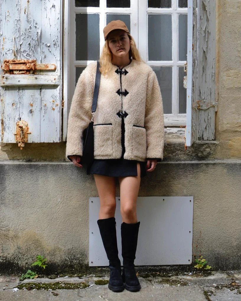 veste mouton femme lifestyle