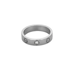 CARTIER - LOVE - Bague Alliance Or Gris et Diamant