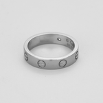 CARTIER - LOVE - Bague Alliance Or Gris et Diamant