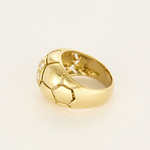 ALDEBERT- Bague en or jaune et diamants