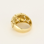 ALDEBERT- Bague en or jaune et diamants