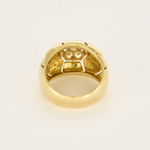 ALDEBERT- Bague en or jaune et diamants