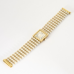 CHANEL - Mademoiselle - Montre bijou or jaune et perles